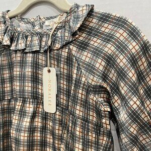 Girl - 18M - NWT Noralee Adeline Romper in Shimmery Holiday Plaid